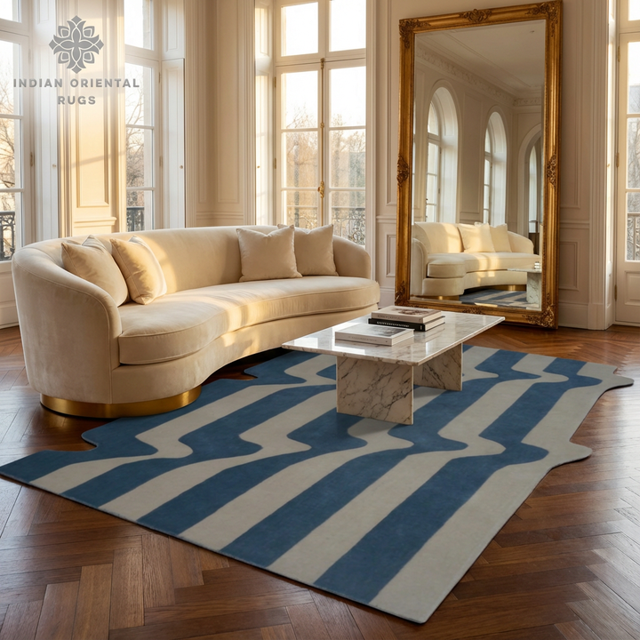 Hand-Tufted Wool Area Rug – Classic Oriental Design with Free Worldwide Shipping