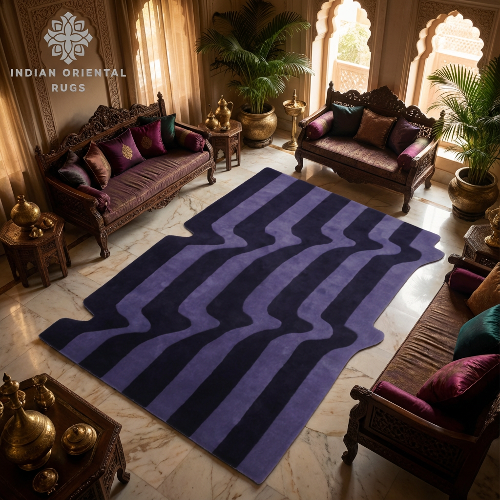 Hand-Tufted Oriental Wool Area Rug – Classic Timeless Design with Free Worldwide Shipping