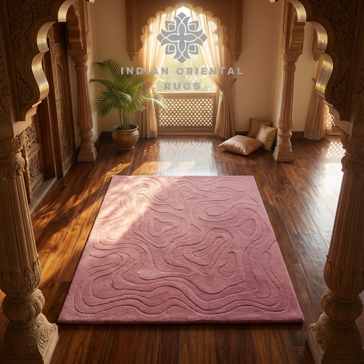 Hand-Tufted Wool Area Rug – Classic Oriental Design with Free Worldwide Shipping