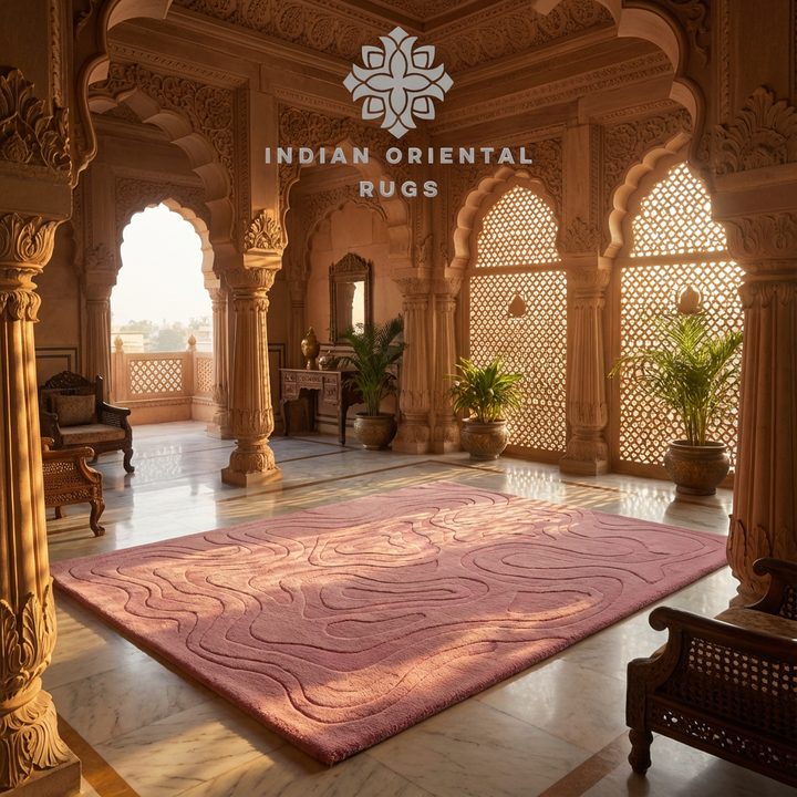 Hand-Tufted Wool Area Rug – Classic Oriental Design with Free Worldwide Shipping