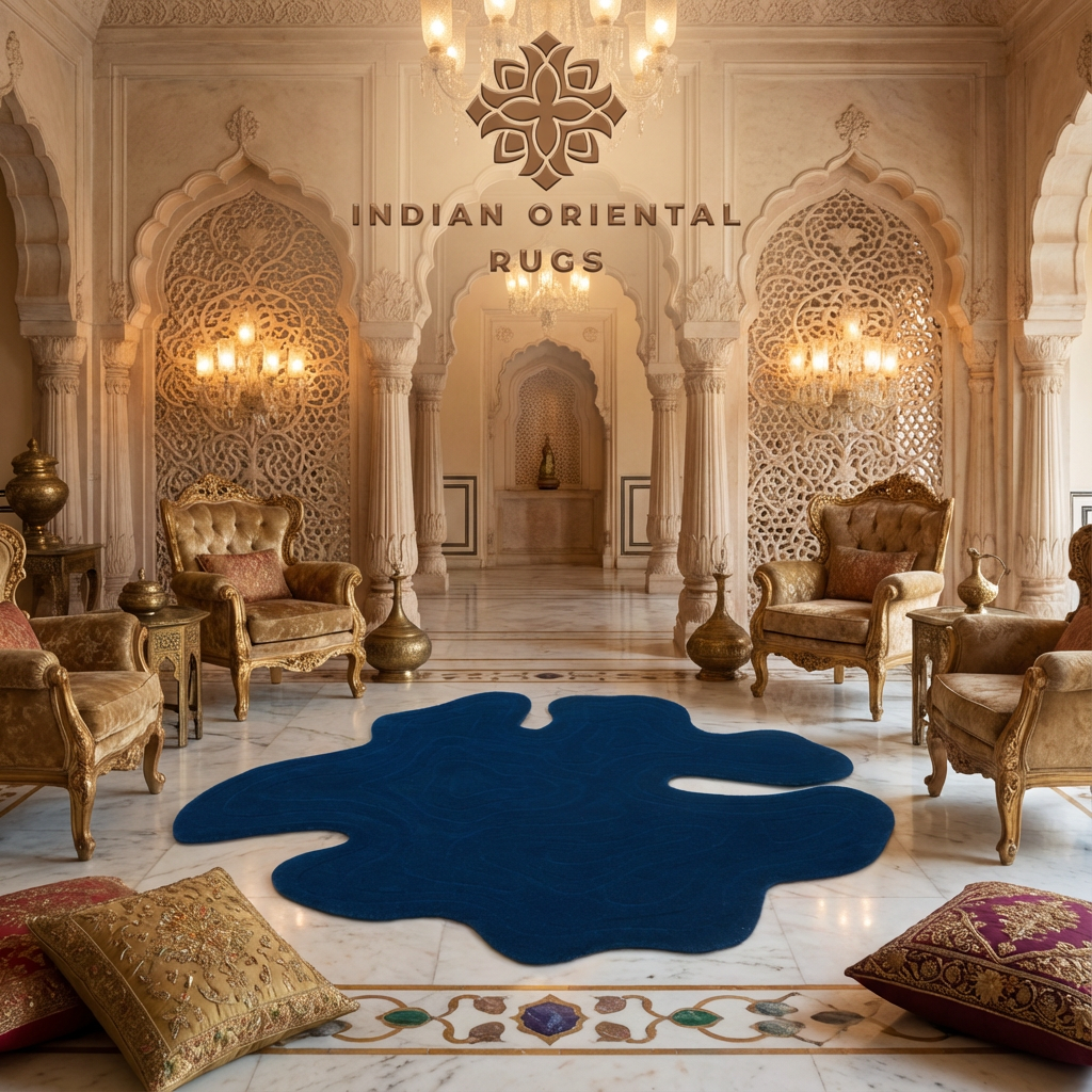 Hand-Tufted Wool Area Rug – Classic Traditional Design with Free Worldwide Shipping