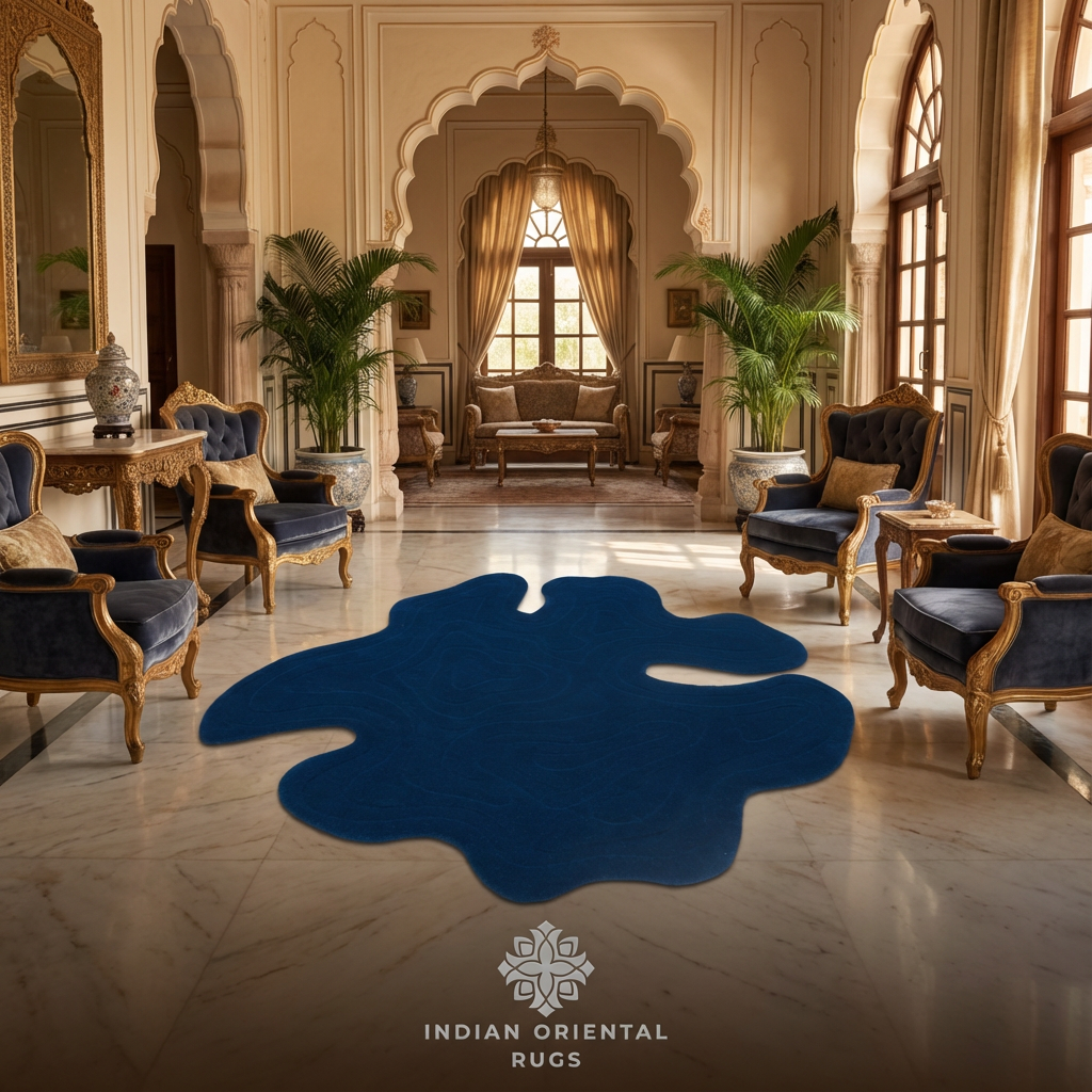 Hand-Tufted Wool Area Rug – Classic Traditional Design with Free Worldwide Shipping