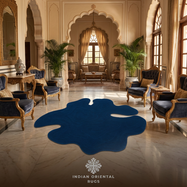 Hand-Tufted Wool Area Rug – Classic Traditional Design with Free Worldwide Shipping