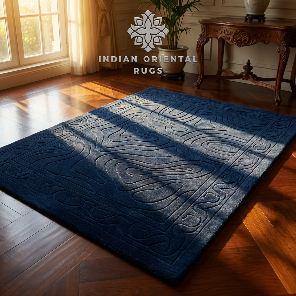 Hand-Tufted Wool Area Rug – Classic Oriental Style with Free Worldwide Shipping