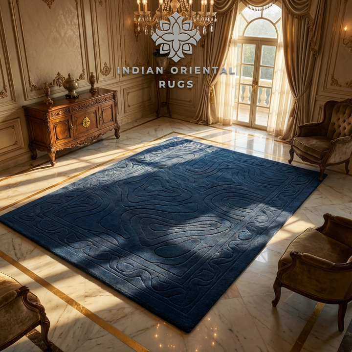 Hand-Tufted Wool Area Rug – Classic Oriental Style with Free Worldwide Shipping
