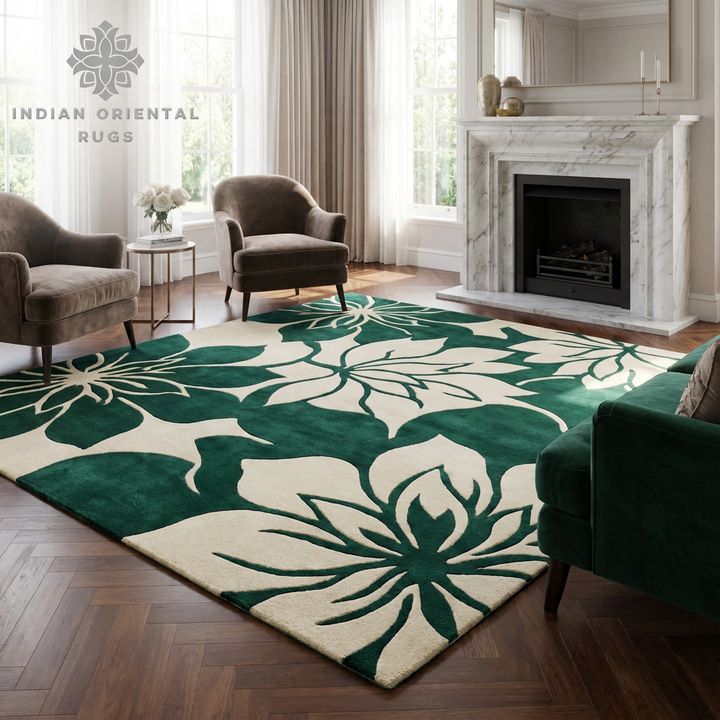 Hand‑Tufted Premium Wool Oriental Rug – Classic Timeless Design | Elegant Floor Accent