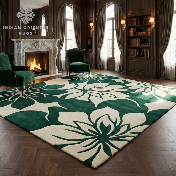 Hand‑Tufted Premium Wool Oriental Rug – Classic Timeless Design | Elegant Floor Accent