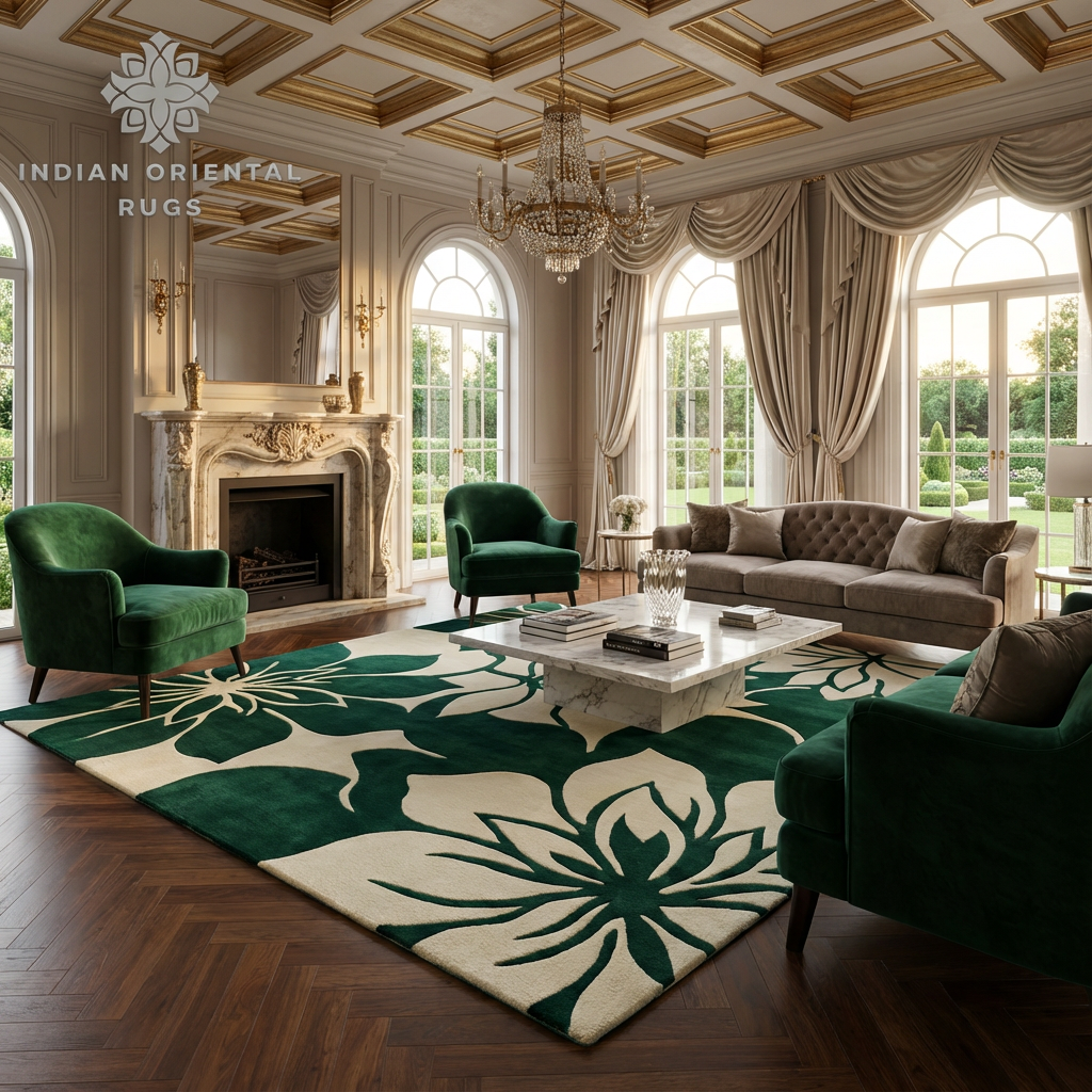 Hand‑Tufted Premium Wool Oriental Rug – Classic Timeless Design | Elegant Floor Accent