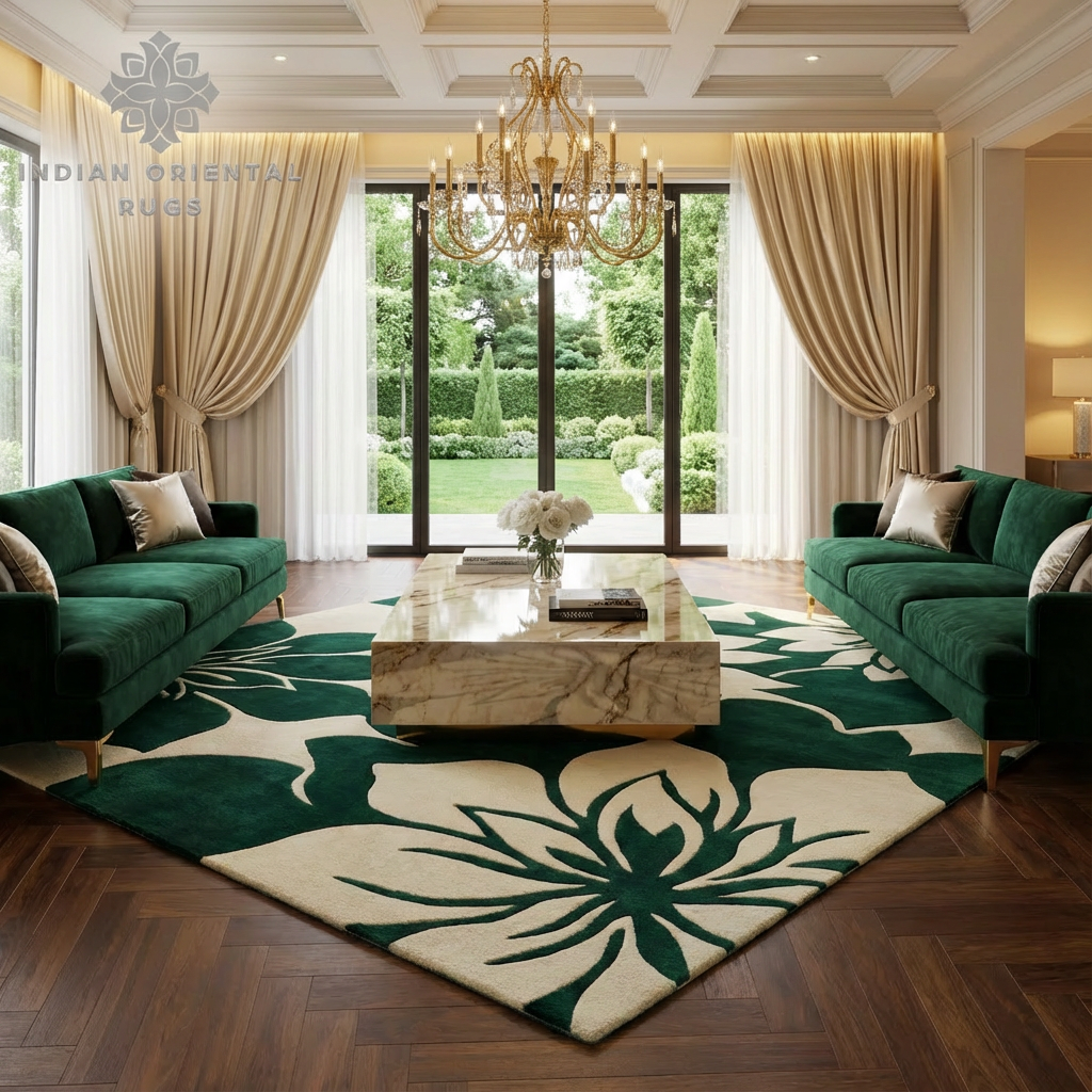 Hand‑Tufted Premium Wool Oriental Rug – Classic Timeless Design | Elegant Floor Accent