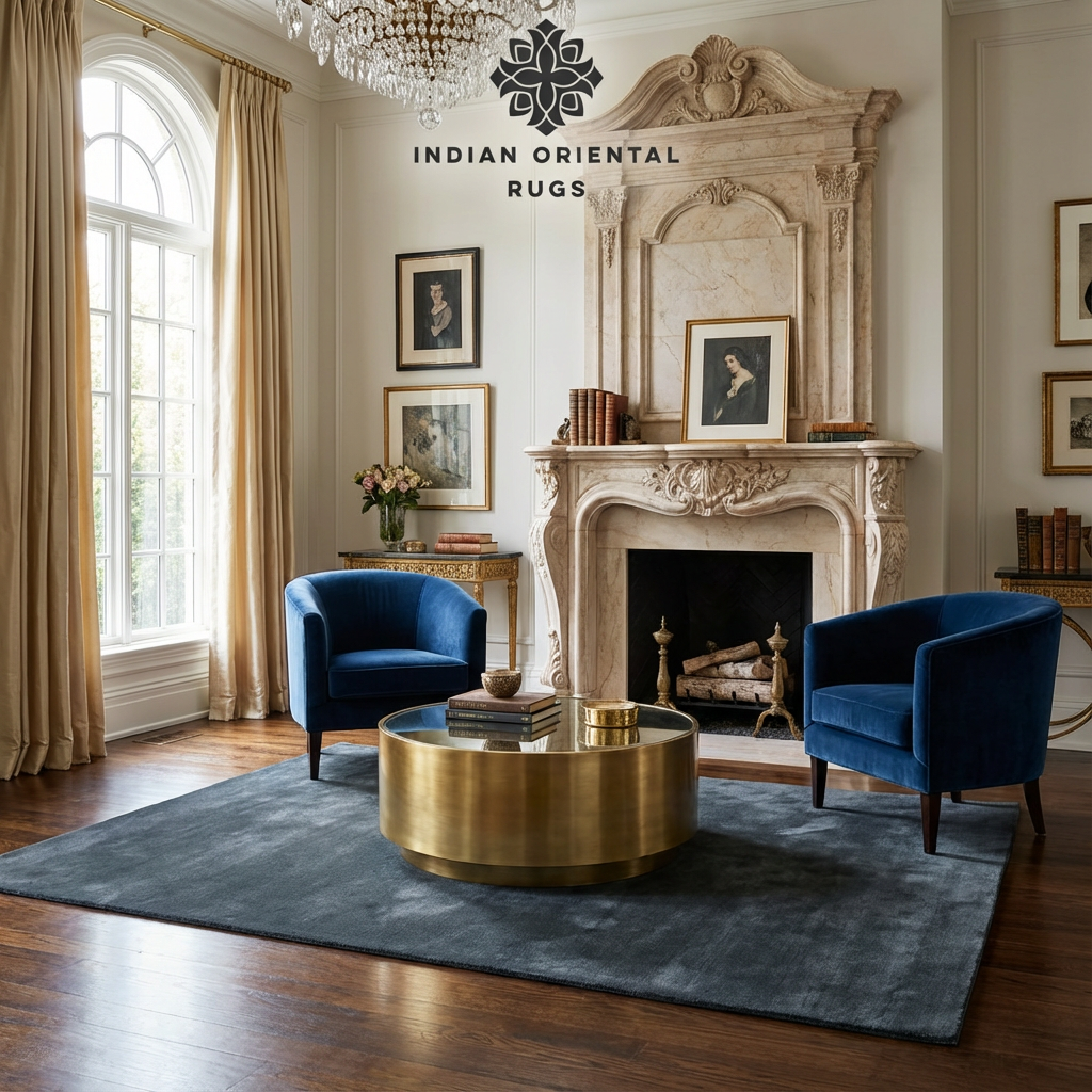 Hand‑Tufted Wool Area Rug – Classic Traditional Design with Free Worldwide Shipping