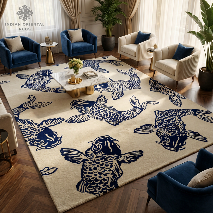 Hand Tufted Oriental Wool Rug — Premium Luxury Area Rug in Multiple Sizes