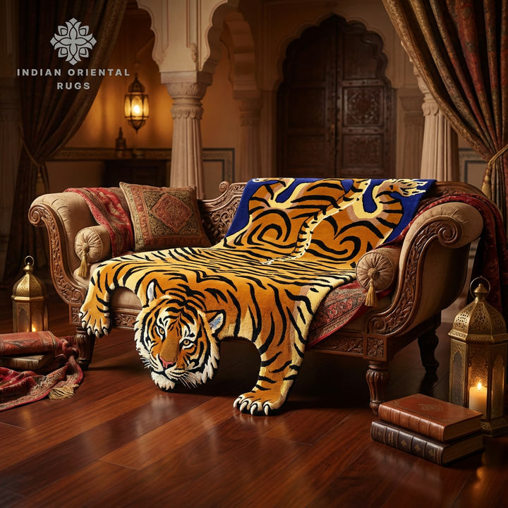 Traditional Hand Tufted Area Rug for Living Room & Bedroom