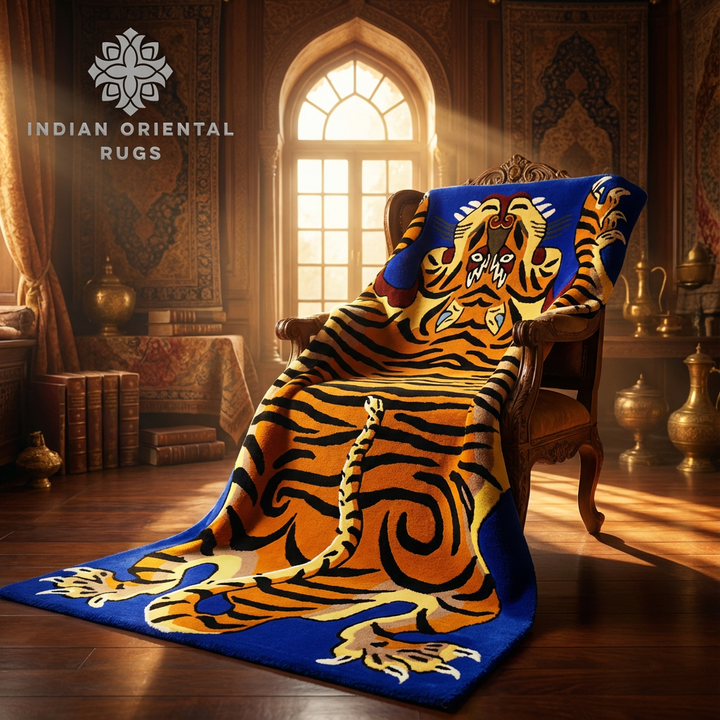 Traditional Hand Tufted Area Rug for Living Room & Bedroom