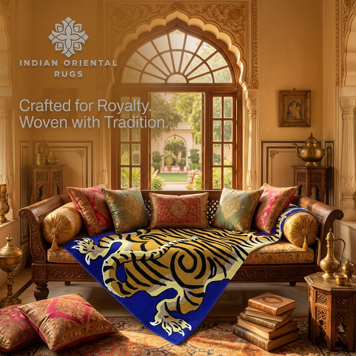 Traditional Hand Tufted Area Rug for Living Room & Bedroom