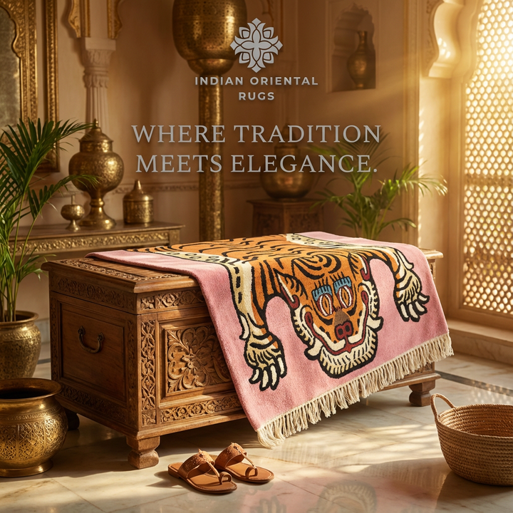 Hand Knotted Carpet – Elegant Oriental Wool Rug – Classic Design – Multiple Sizes Available