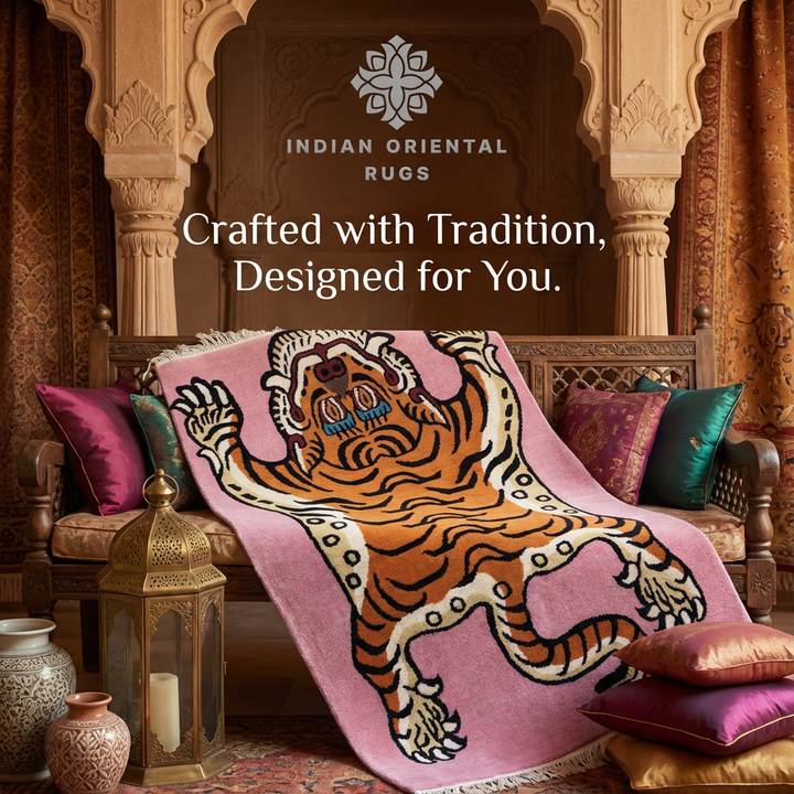 Hand Knotted Carpet – Elegant Oriental Wool Rug – Classic Design – Multiple Sizes Available