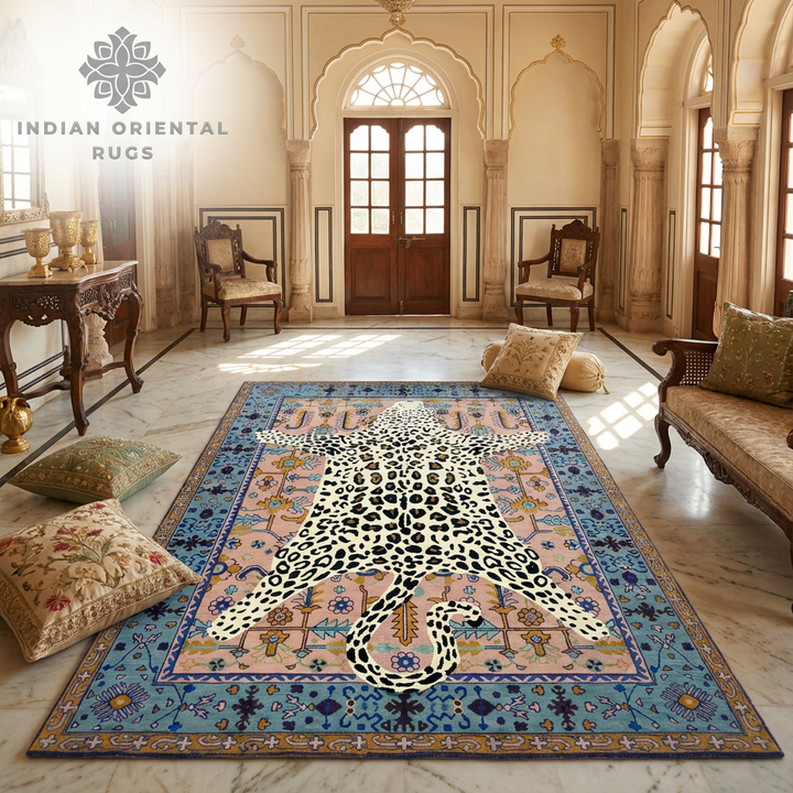 Hand Tufted Wool Area Rug — Classic Oriental Luxury Rug in Multiple Sizes