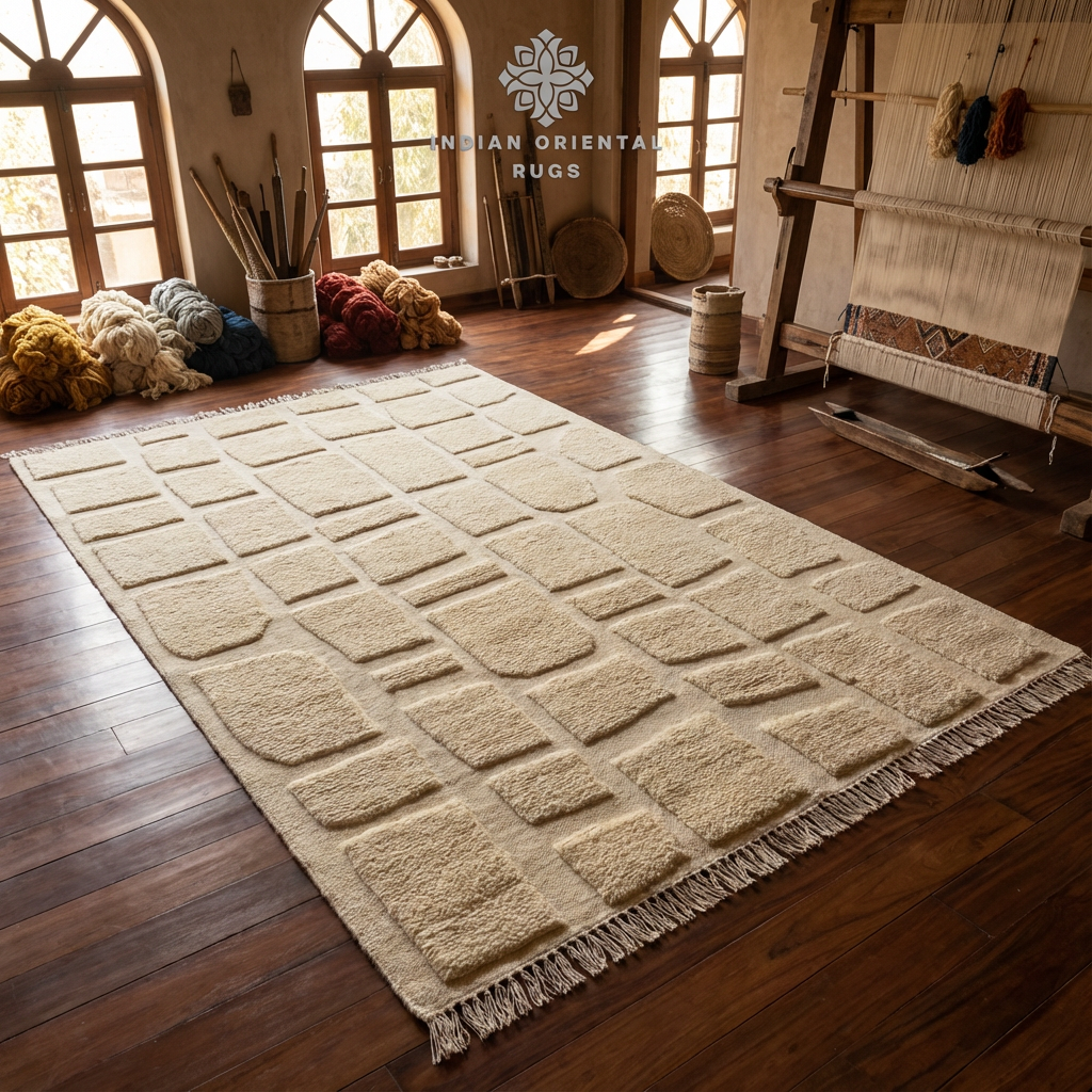 Hand Knotted Carpet – Classic Oriental Design Wool Rug – Multiple Sizes Available