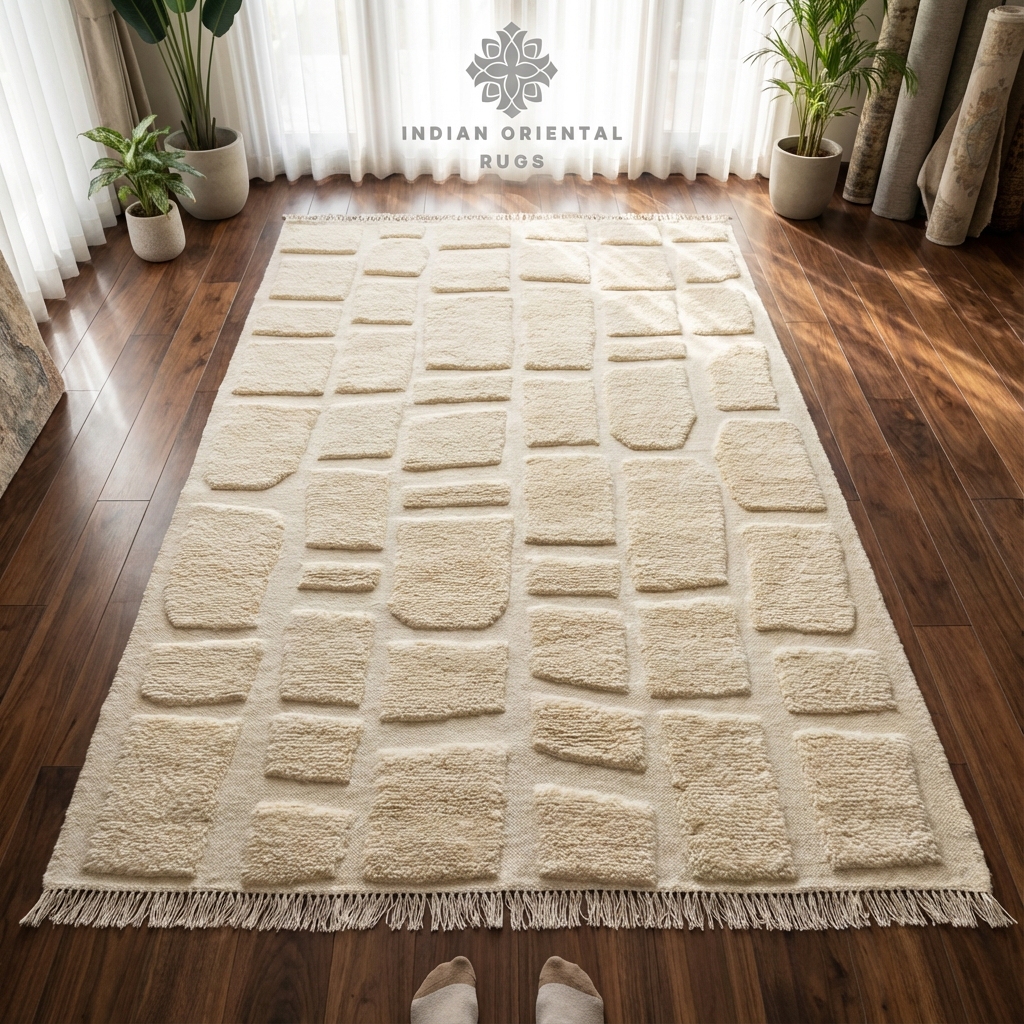 Hand Knotted Carpet – Classic Oriental Design Wool Rug – Multiple Sizes Available