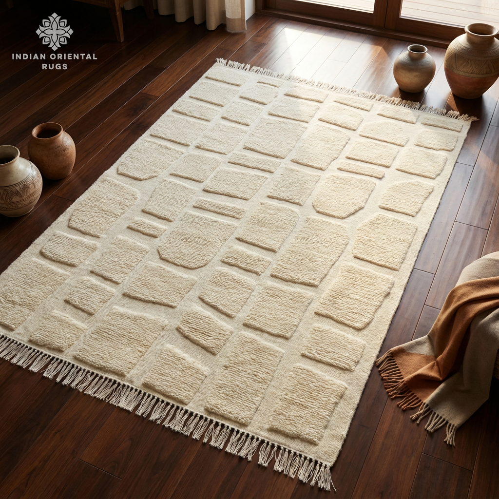 Hand Knotted Carpet – Classic Oriental Design Wool Rug – Multiple Sizes Available