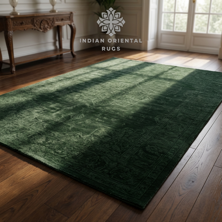 Elegant Hand‑Tufted New Zealand Wool Floral Oriental Rug – Timeless Classic Design