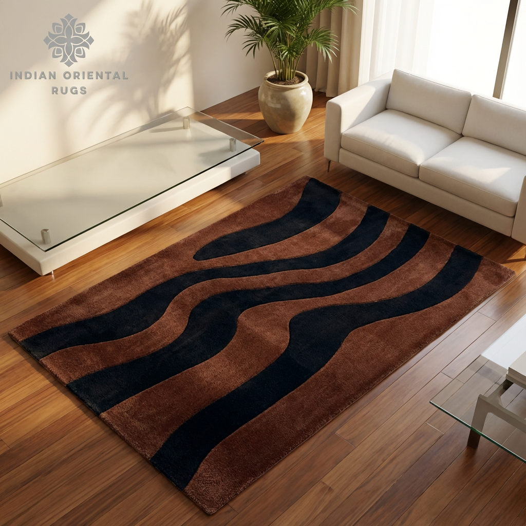 Hand Tufted Wool Area Rug — Classic Luxury Oriental Rug in Multiple Sizes