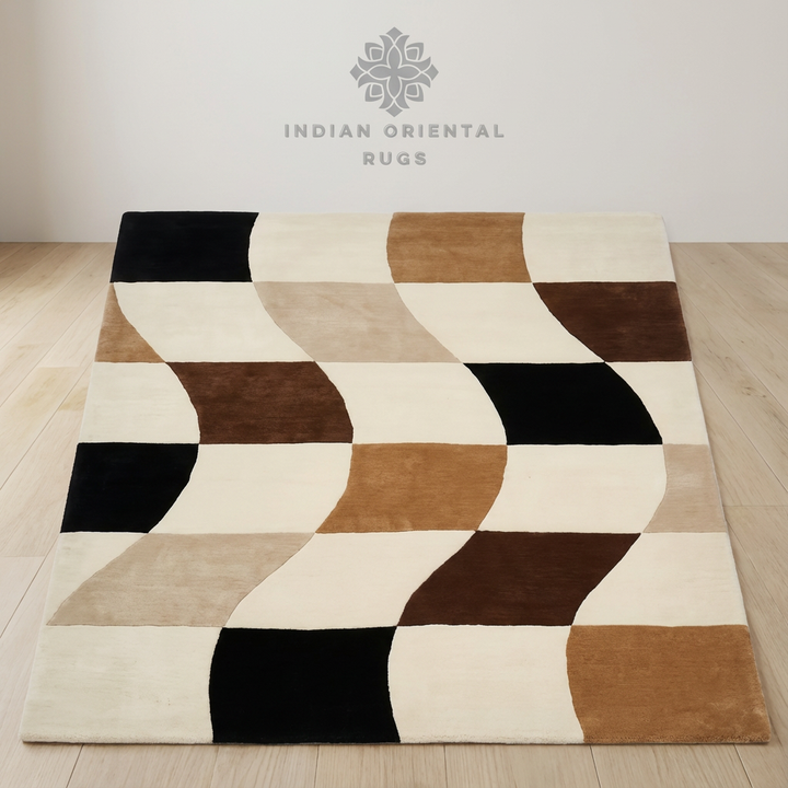 Hand‑Tufted Blended & New Zealand Wool Traditional Oriental Rug – Classic Design