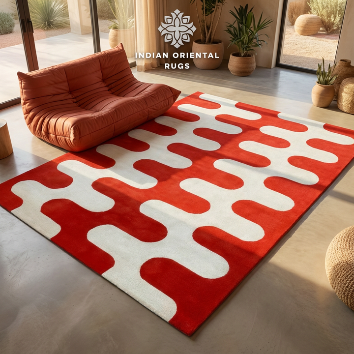 Hand‑Tufted Blended & New Zealand Wool Oriental Rug – Timeless Classic Pattern