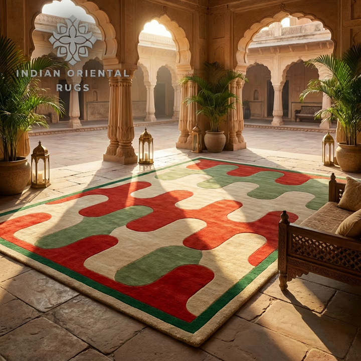 Hand Tufted Wool Area Rug — Classic Luxury Rug in Multiple Sizes