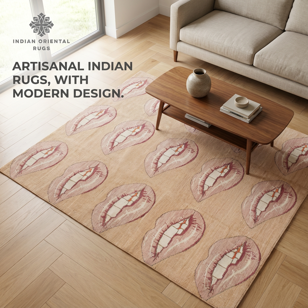 Hand Tufted Wool Area Rug — Classic Oriental Luxury Rug in Multiple Sizes