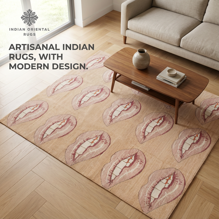 Hand Tufted Wool Area Rug — Classic Oriental Luxury Rug in Multiple Sizes