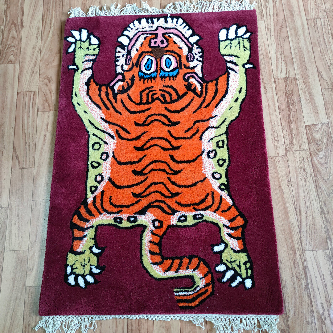 Premium Hand Knotted Wool Oriental Rug – Classic Floral Design – Multiple Sizes Available