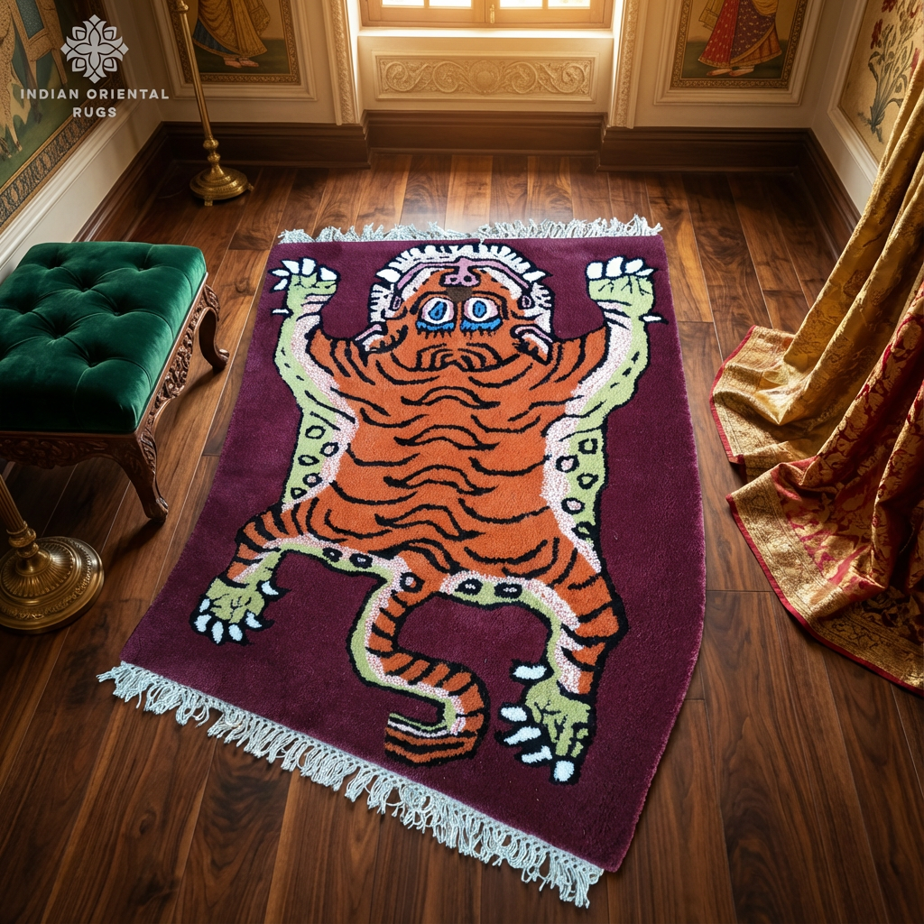 Premium Hand Knotted Wool Oriental Rug – Classic Floral Design – Multiple Sizes Available