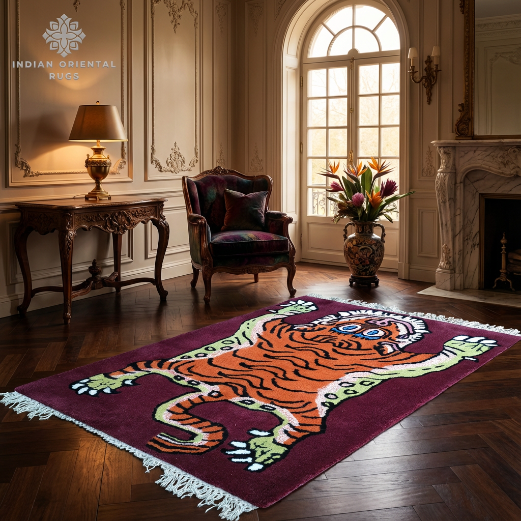 Premium Hand Knotted Wool Oriental Rug – Classic Floral Design – Multiple Sizes Available