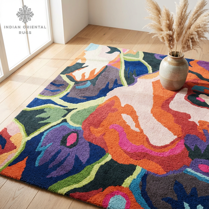 Hand Tufted Oriental Wool Rug — Classic Luxury Area Rug in Multiple Sizes