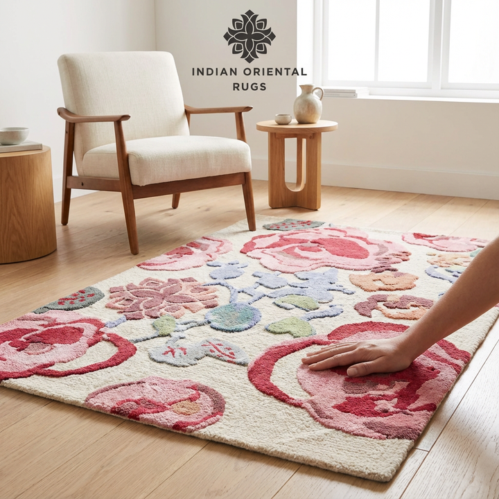 Hand Tufted Wool Area Rug — Premium Classic Oriental Rug in Multiple Sizes