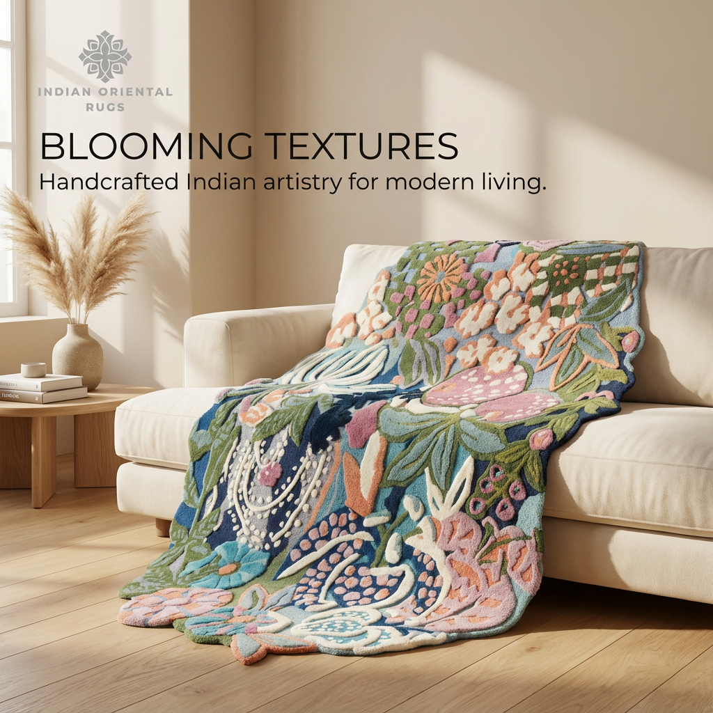 Hand Tufted Wool Area Rug — Premium Oriental Rug with Classic Design