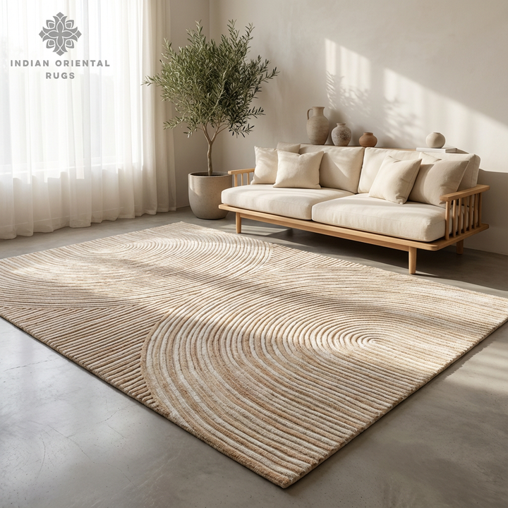 Hand-Tufted Blended Wool & New Zealand Wool Oriental Area Rug – Classic Texture & Timeless Floor Accent