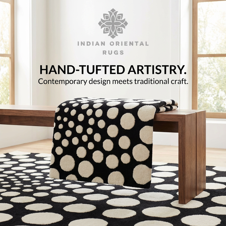 Hand Tufted Blended Wool Oriental Area Rug – Classic Timeless Design