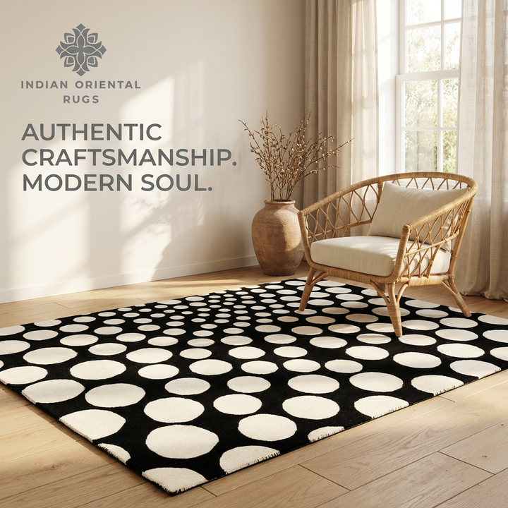 Hand Tufted Blended Wool Oriental Area Rug – Classic Timeless Design