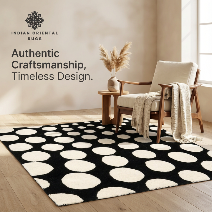 Hand Tufted Blended Wool Oriental Area Rug – Classic Timeless Design