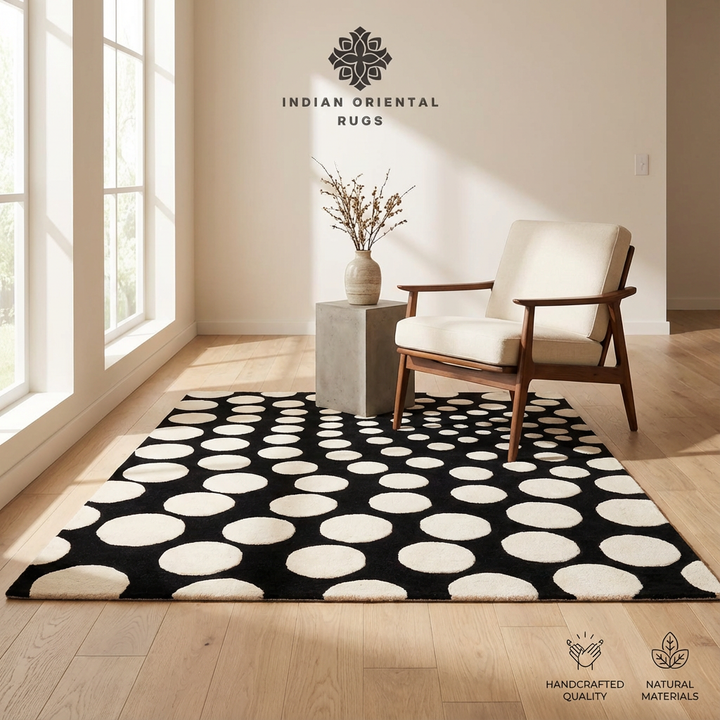 Hand Tufted Blended Wool Oriental Area Rug – Classic Timeless Design