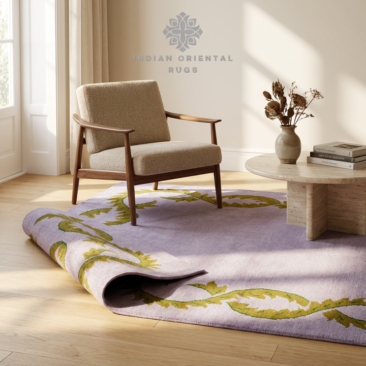 Hand Tufted Oriental Rug – Classic Blended Wool Area Rug with Timeless Design