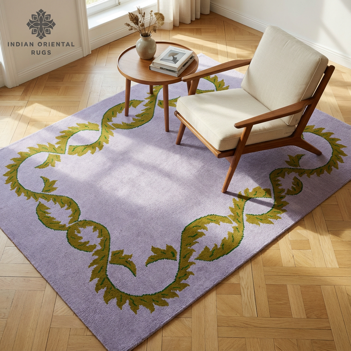 Hand Tufted Oriental Rug – Classic Blended Wool Area Rug with Timeless Design