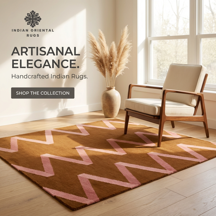 Luxury Hand Tufted Oriental Rug – Plush All‑Over Pattern with Wool Blend