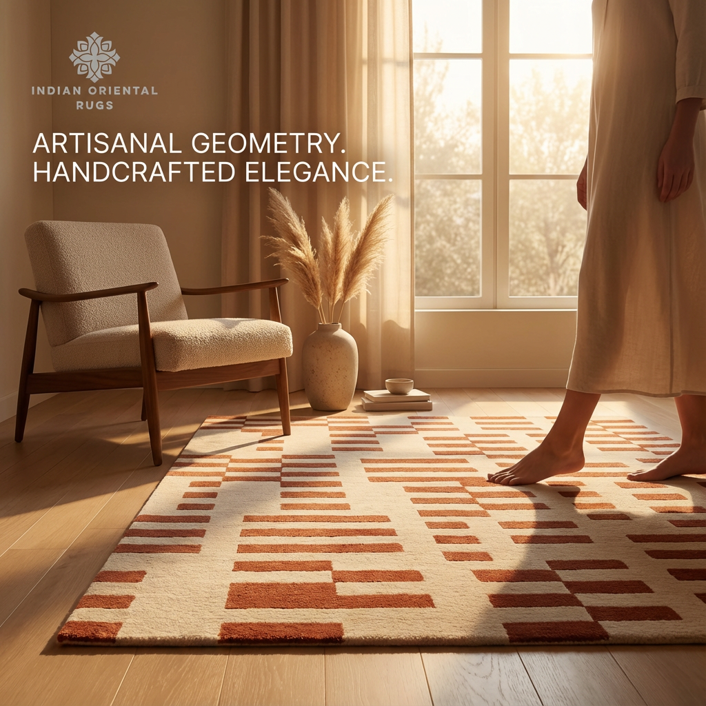 Premium Handcrafted Oriental Style Rug – Soft Texture & Traditional Motif