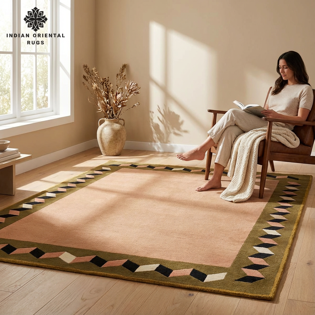 Hand Tufted New Zealand Wool Oriental Rug – Elegant Traditional DesignHand Tufted New Zealand Wool Oriental Rug – Elegant Traditional Design