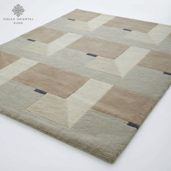 Hand-Tufted Blended Wool & New Zealand Wool Oriental Area Rug – Classic Texture & Timeless Floor Décor