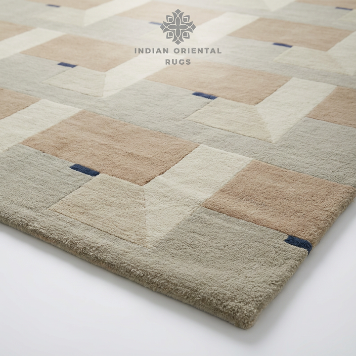 Hand-Tufted Blended Wool & New Zealand Wool Oriental Area Rug – Classic Texture & Timeless Floor Décor