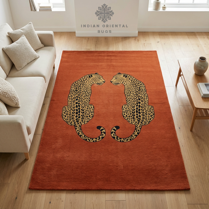 Hand-Tufted Blended Wool & New Zealand Wool Oriental Area Rug – Elegant Texture & Timeless Living Room Décor